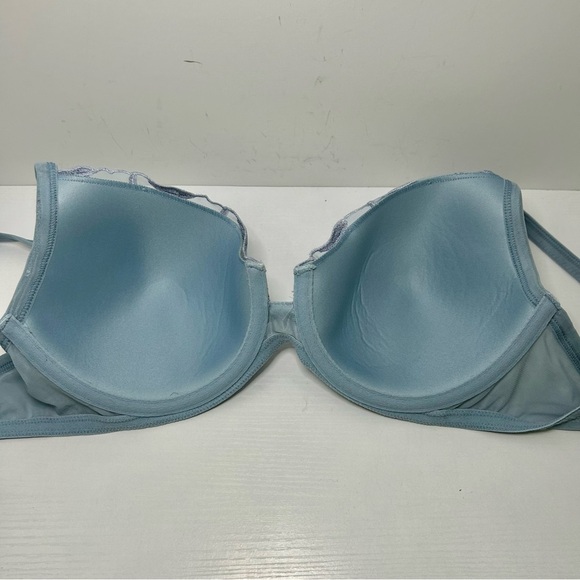 Soma Blue Embroidered Lightly Lined Cups Adjustable Strap Bra 36C - Picture 9 of 13
